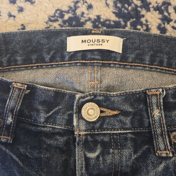 Moussy Dark Blue Ankle Jeans - Picture 8 of 9